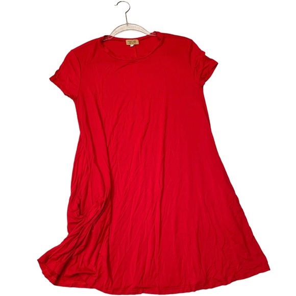 Piko 1988 Red Shirt Dress - Picture 5 of 6